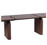 Table à manger et bureau en bois de luxe moderne, très vendus, en MDF avec placage chêne, adaptés à 6-8 personnes, durables et rétractables