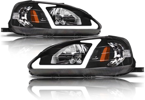 Applicare al faro JDM LED DRL per <span class=keywords><strong>Honda</strong></span> <span class=keywords><strong>Civic</strong></span> 1996-1998 EK EJ Car faro Fit LHD - Product Image 4