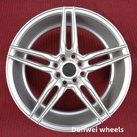 Rines de Aleación de Aluminio Modificados para Automóviles Fit Liwei Ge Rui Ling Yue BYD Tiida Sail Rena, 17 Pulgadas, PCD 4x100/114.3, ET42, Acabado Plateado