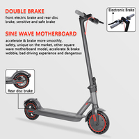 USA EU UK Warehouse skuter elektrik Mi 8.5 inci 10 inci, ban sarang lebah 350W 500W M365 dewasa baru lipat