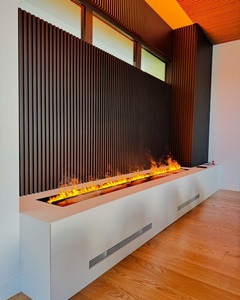 2025 Neues Modell Elektrischer Innen kamin Heißer Verkauf Rauchfreies Flammen dekor 3D-Wasserdampf-Dampf-AP-Steuerung unter dem Fernseher - Product Image 1