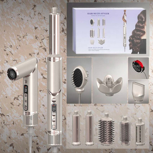 Estilizador de pelo eléctrico 8 en 1, alta velocidad, 1400W, Motor de CA, secador de pelo iónico, rizador, difusor de CA, plástico plegable para el hogar - Product Image 5