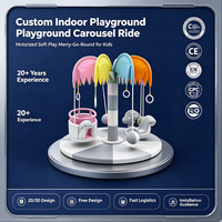 Équipement de jeux d'intérieur de qualité commerciale, carrousel électrique, balançoire