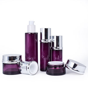 Envases de plástico de doble capa de lujo para el cuidado de la piel, botella de bomba de tarro de crema <span class=keywords><strong>Facial</strong></span> vacía redonda acíclica para botellas de loción de suero - Product Image 5