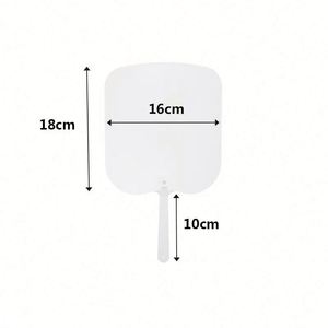 Éventails photo imprimables double face, vierges pour sublimation, en plastique, pour la création de logos DIY, publicités promotionnelles et cadeaux, style artisanal 'Love' - Product Image 6