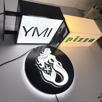 Boîte à lumière professionnelle personnalisée Enseigne en acrylique à LED Boîte à lumière murale d'extérieur Boîte à lumière murale d'extérieur Signalisation de façade
