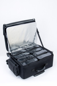 ערכת איפור מקצועית לנשים כלות/ספא, תיק קוסמטי עם מראה ומברשת, הנחות - Product Image 2