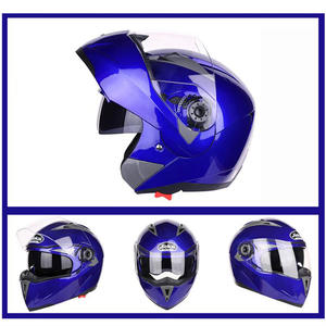 フリップアップモーターサイクルヘルメットバイクモジュラーデュアルレンズモトクロスモトヘルメットクラッシュフルフェイスヘルメットカスコモトカスク - Product Image 4