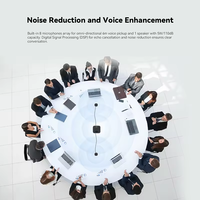 Haut-parleur de conférence à prise vocale à TEVO-360 ° avec connexion Bluetooth/sans fil/USB pour les réunions