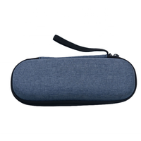 RENMED Sac de voyage rigide en métal avec double fermeture éclair, pochette de rangement isotherme portable pour stylo cosmétique