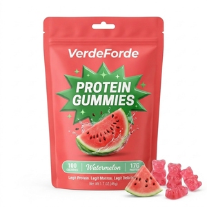 Gomitas de Proteína Vegetal a Base de Pectina |   Sandía Natural y Extracto de Hierbas |   Gomitas Veganas <span class=keywords><strong>100</strong></span>% Aptas para el Bienestar - Product Image 3