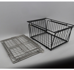 Cesta Metálica Plegable Moderna con Lámina de PVC, Organizador para Despensa, Congelador, Cocina, Armario, Camping, Almacenamiento Doméstico, Sostenible - Product Image 2