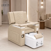 Chaise de manucure multifonction de luxe pour salon de beauté, avec bain de pieds, inclinable, réglable, massage électrique, chaise de pédicure