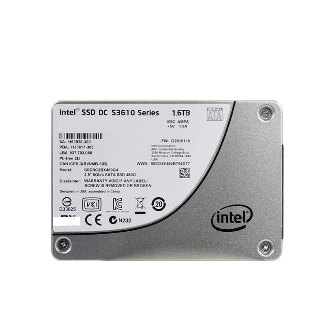 SSDSC2BX016T4 SSDSC2BX016T401 For Intel S3610 1.6TB MLC SATA III 6Gb/s MLC 2.5"7mm Enterprise Solid State Drive SSD