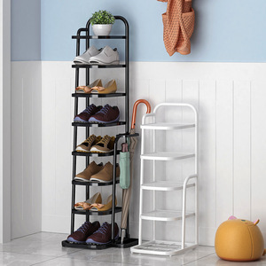 Jinsheng Multi Layer Metal Shoe Rack X326 Freestanding Space Saving Doorway Storage Umbrella Holder - Product Image 2