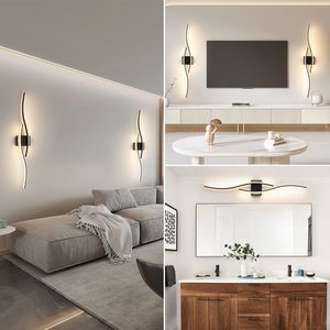 JACKSUN moderna <span class=keywords><strong>lampada</strong></span> <span class=keywords><strong>da</strong></span> <span class=keywords><strong>parete</strong></span> a LED in metallo oro nero a LED <span class=keywords><strong>lampada</strong></span> <span class=keywords><strong>da</strong></span> <span class=keywords><strong>parete</strong></span> regolabile <span class=keywords><strong>con</strong></span> telecomando di lunghezza 39.4 pollici - Product Image 2