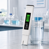 Stylo testeur de qualité de l'eau 4 en 1, TDS, EC, thermomètre, analyseur numérique de pureté de l'eau pour aquarium, piscine
