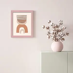 All'ingrosso su misura a buon mercato moderno Display rosa foto cornice per pittura e decorazione della parete dipinti d'arte per l'home office