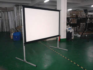 Écran de <span class=keywords><strong>projection</strong></span> de <span class=keywords><strong>grande</strong></span> <span class=keywords><strong>taille</strong></span> 4x3 mètres, pliable rapidement, cadre en alliage d'aluminium blanc mat, pour extérieur - Product Image 2