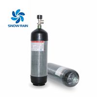 Tanque de Fibra de Carbono Certificado por CE y DOT, Tanque de Aire de Fibra de Carbono OEM de 9 l, Tanque de Fibra de Carbono de 300 bar, Tanque de Fibra de Carbono de 6.8 L