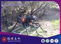 Insectes robotiques de haute qualité, scarabée Hercule, modèle en acier, certifié CE, parc d'attractions intérieur et extérieur