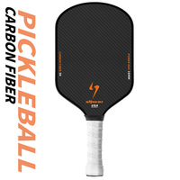 Raquette de pickleball en fibre de carbone 3K texturée à haute friction avec panneau en nid d'abeille PP - Grade de compétition professionnel 16 mm portable