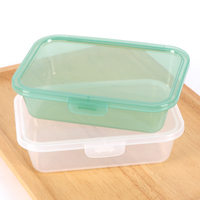 Boîtes à emporter réutilisables WEISHENG, couleur ou logo personnalisés, dessus plat, en plastique PP de qualité alimentaire, rectangulaires, pour emporter des aliments