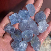 Vente en gros de cristaux de roche naturels bruts, pierres brutes de celestite bleue, gravier de pierres brutes à vendre