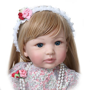 <span class=keywords><strong>Muñeca</strong></span> Princesa Reborn de Alta Calidad de 60 cm, <span class=keywords><strong>Muñeca</strong></span> Niña Pequeña con Cabello Rubio Ultra Largo, <span class=keywords><strong>Muñeca</strong></span> de Alta Simulación para Regalos Infantiles - Product Image 1