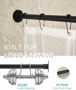 ราวแขวนฝักบัวรูปตัว L แบบ OEM ไม่หย่อนคล้อย ราวโค้ง <span class=keywords><strong>ราคา</strong></span>โรงงานโดยตรง สำหรับห้องน้ำ อ่างอาบน้ำ ราวแขวนเพดาน พร้อมอุปกรณ์เสริม - Product Image 4