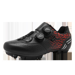 Nouvelles chaussures de vélo à double boucle verrouillable pour hommes et femmes - Chaussures de vélo de route à semelle rigide pour VTT avec semelles en caoutchouc - Product Image 5