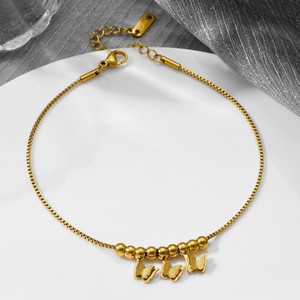 [ Pas besoin <span class=keywords><strong>de</strong></span> retirer la chaîne <span class=keywords><strong>de</strong></span> cheville en titane et acier inoxydable pendant la baignade ] Chaîne <span class=keywords><strong>de</strong></span> cheville exquise et polyvalente en titane et acier inoxydable, style européen et - Product Image 3