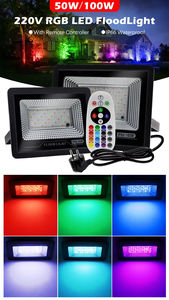 <span class=keywords><strong>Foco</strong></span> <span class=keywords><strong>LED</strong></span> de 100W 50W AC 220V con Enchufe EU/AU, Control Remoto IR, para Exteriores, Jardín, Paisaje, IP66 Impermeable, <span class=keywords><strong>RGB</strong></span> - Product Image 6