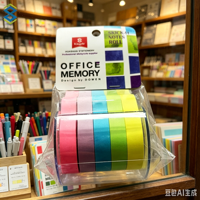 Bloc-notes adhésif réutilisable et coloré personnalisable, longueur 5 m, notes autocollantes enroulables pour le bureau, la maison et la papeterie