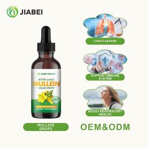 Mullein orgânico do suplemento do vegetariano do ODM 50:1 a absorção alta deixa cair o líquido oral para o apoio imunitário respiratório da desintoxicação do pulmão para - Product Image 3