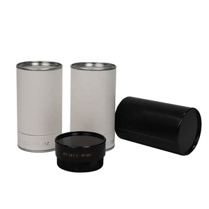 Emballage de thé en poudre en vrac de qualité alimentaire en tube de papier kraft, emballage de café en cylindre en carton écologique personnalisé - Product Image 3