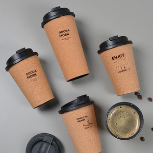 Cà Phê Cốc giấy bao bì dùng một lần kem ăn được Kraft Hộp sinh thái thân thiện tùy chỉnh phân hủy sinh học xốp Pet tay áo tường - Product Image 1