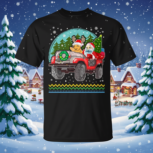Camiseta Pixel Ugly Christmas Santa 4 Wheel Drive - Product Image 3