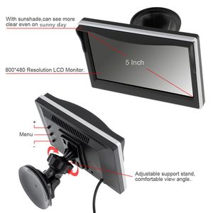5 pollici di colore <span class=keywords><strong>TFT</strong></span> <span class=keywords><strong>LCD</strong></span> retromarcia telecamera GPS Mini auto retrovisore per parcheggio alto 4K 1 anno per camion furgone rimorchio RV - Product Image 4