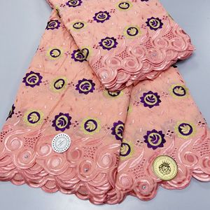 Tessuto di pizzo britannico austriaco merletto voile svizzero 100% cotone voile tessuto africano moda per vestito e stoffa - Product Image 3