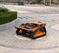 Tondeuse robot à fléaux autopropulsée haute performance 500 mm, tondeuse de jardin intelligente télécommandée sur chenilles