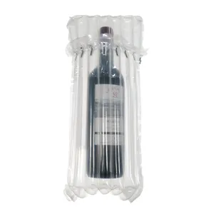 Sac de colonne d'air Paquet de protection Sac à bulles gonflable pour emballage de vin rouge