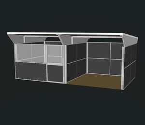 ऑस्ट्रेलियाई शैली मॉड्यूलर घोड़े स्थिर पैनल लकड़ी बांस सामग्री बांस सामग्री 4x3.5 मीटर किफायती घोड़ा बॉक्स - Product Image 6