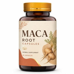 Cápsulas de Raíz de Maca Orgánica para Energía y Apoyo Inmunológico en Hombres Adultos, Suplemento Herbal, No Apto para Niños, Mujeres Embarazadas, Antioxidante - Product Image 1