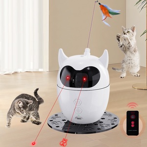 애완 동물 제조 업체 매직 고양이 레이저 포인터 대화 형 장난감 다채로운 깃털 전기 고양이 장난감 스마트 대화 형 장난감 - Product Image 1