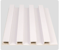 Panel de Pared de Listones Acanalados WPC, Superficie 3D, Impermeable, Resistente al Fuego y a los Arañazos, Decoración para el Hogar y Comercial con 5 Años de Garantía
