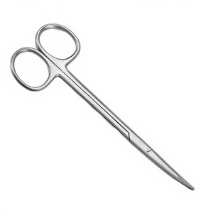 Tijeras Quirúrgicas Manuales de Acero Inoxidable, Rectas y Curvas, con Punta Roma, Certificación CE Clase I, para Cirugía Plástica y Cosmética - Product Image 1