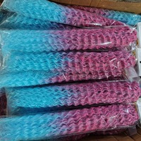 Vente en gros 20 pouces 28 pouces Freetress Premium Curls Kinky Water Wave Tressage Extensions de cheveux Tresses brésiliennes Cheveux au crochet