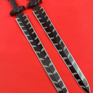 Couteau de poche tactique noir de haute qualité, en acier inoxydable, pour la survie en plein air, avec manche G10 et étui en caoutchouc, fabrication DIY OEM - Product Image 2