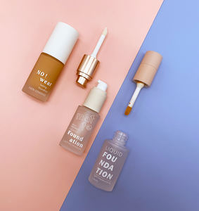 2 in 1 Glas fundament mit Applikator flaschen pumpen verpackung großer Zauberstab - Product Image 1